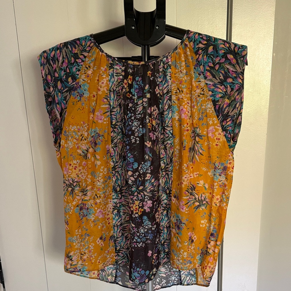 Megan Park Floral Print Women's Top Size 1